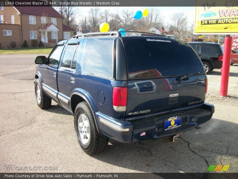 Indigo Blue Metallic / Medium Gray 1999 Chevrolet Blazer LS 4x4