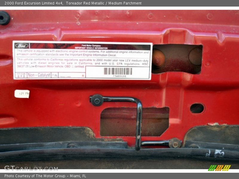 Toreador Red Metallic / Medium Parchment 2000 Ford Excursion Limited 4x4