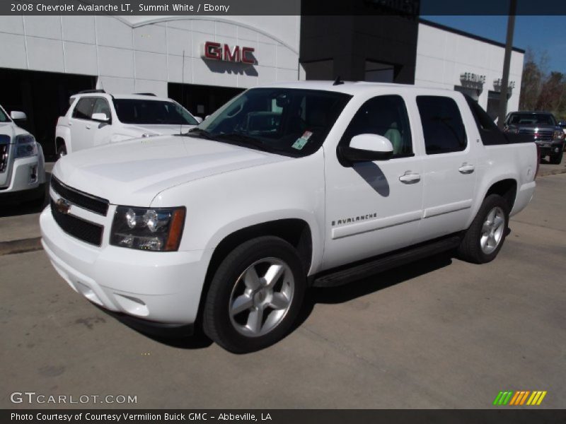 Summit White / Ebony 2008 Chevrolet Avalanche LT
