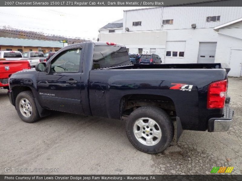 Dark Blue Metallic / Ebony Black 2007 Chevrolet Silverado 1500 LT Z71 Regular Cab 4x4