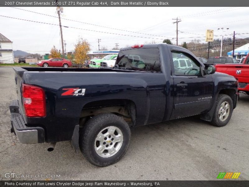 Dark Blue Metallic / Ebony Black 2007 Chevrolet Silverado 1500 LT Z71 Regular Cab 4x4