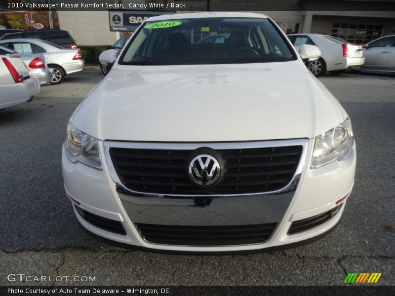 Candy White / Black 2010 Volkswagen Passat Komfort Sedan