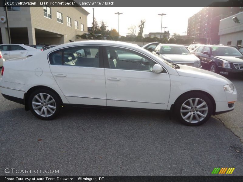 Candy White / Black 2010 Volkswagen Passat Komfort Sedan
