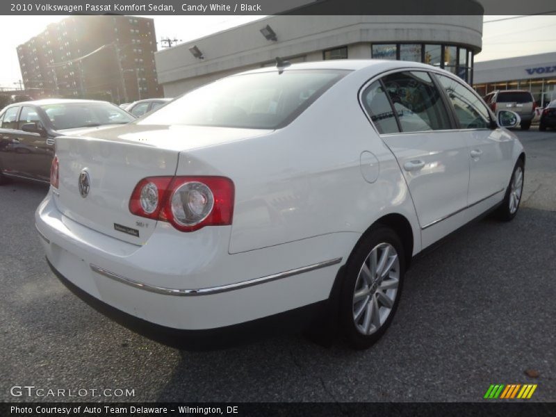 Candy White / Black 2010 Volkswagen Passat Komfort Sedan