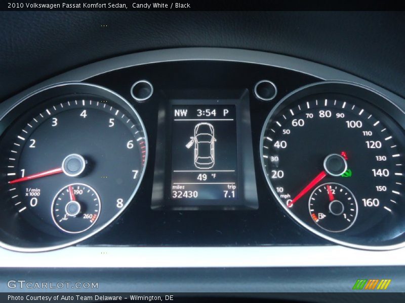  2010 Passat Komfort Sedan Komfort Sedan Gauges