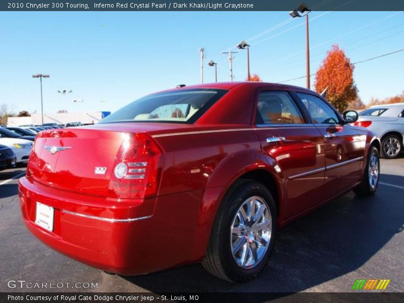 Inferno Red Crystal Pearl / Dark Khaki/Light Graystone 2010 Chrysler 300 Touring