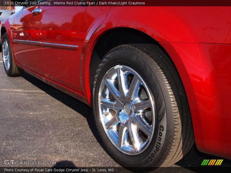 Inferno Red Crystal Pearl / Dark Khaki/Light Graystone 2010 Chrysler 300 Touring