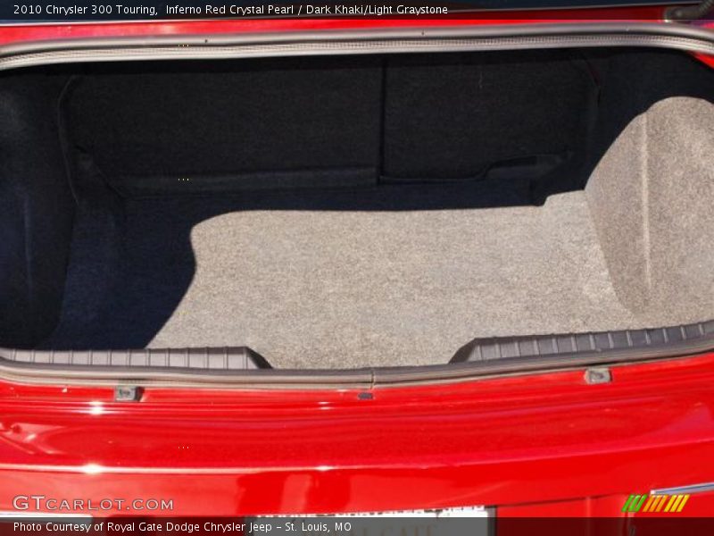 Inferno Red Crystal Pearl / Dark Khaki/Light Graystone 2010 Chrysler 300 Touring