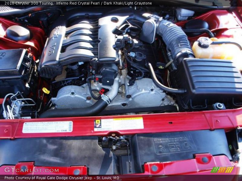 Inferno Red Crystal Pearl / Dark Khaki/Light Graystone 2010 Chrysler 300 Touring