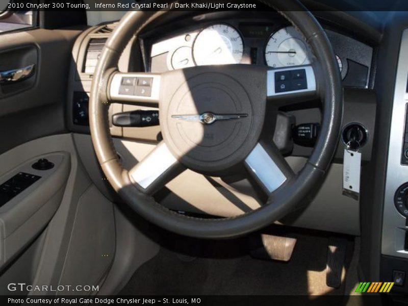 Inferno Red Crystal Pearl / Dark Khaki/Light Graystone 2010 Chrysler 300 Touring