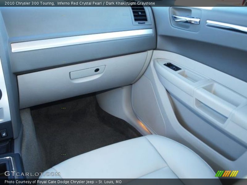 Inferno Red Crystal Pearl / Dark Khaki/Light Graystone 2010 Chrysler 300 Touring