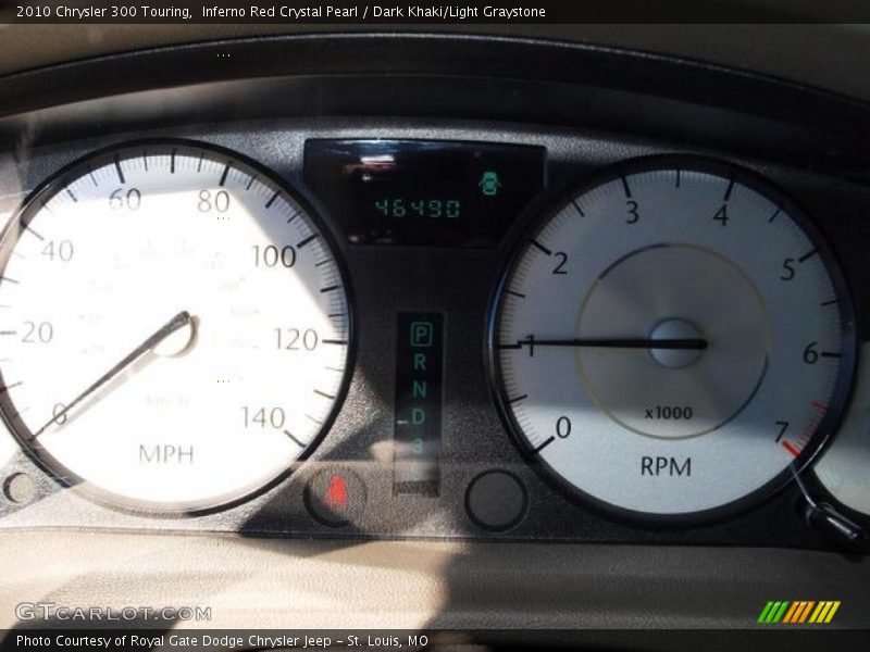 Inferno Red Crystal Pearl / Dark Khaki/Light Graystone 2010 Chrysler 300 Touring