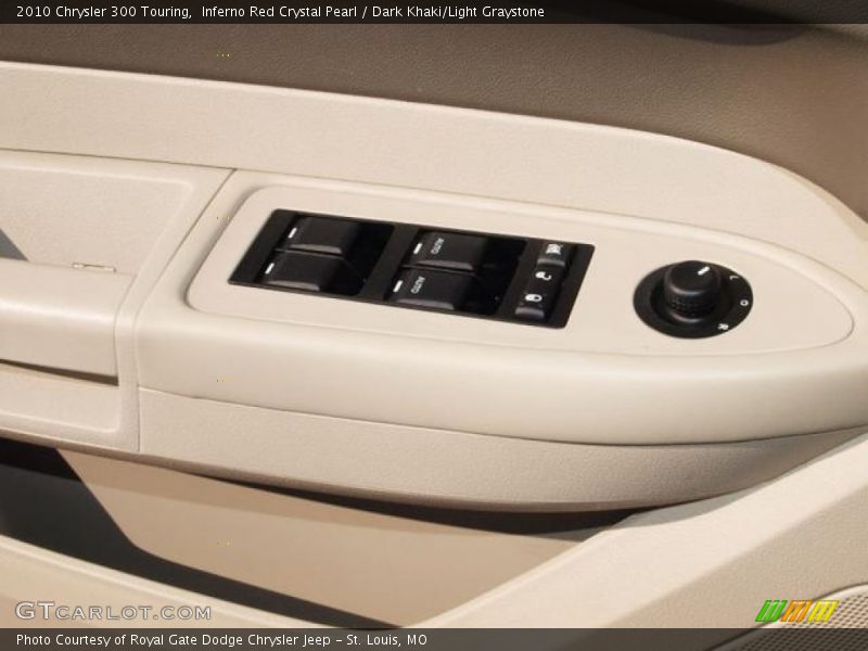 Inferno Red Crystal Pearl / Dark Khaki/Light Graystone 2010 Chrysler 300 Touring