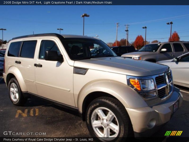 Light Graystone Pearl / Dark Khaki/Medium Khaki 2008 Dodge Nitro SXT 4x4