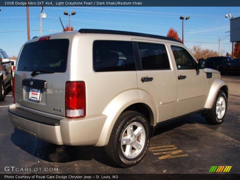 Light Graystone Pearl / Dark Khaki/Medium Khaki 2008 Dodge Nitro SXT 4x4