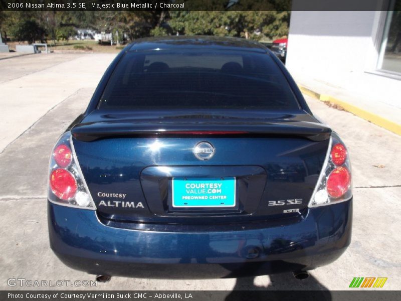 Majestic Blue Metallic / Charcoal 2006 Nissan Altima 3.5 SE