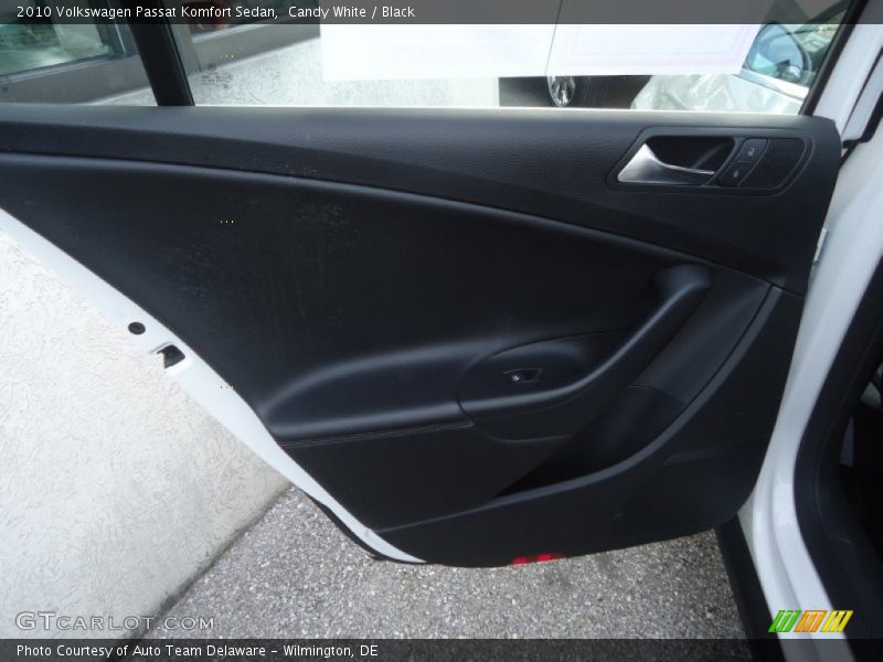 Candy White / Black 2010 Volkswagen Passat Komfort Sedan