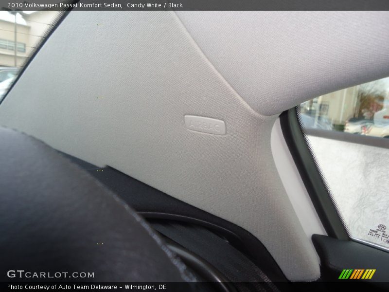 Candy White / Black 2010 Volkswagen Passat Komfort Sedan