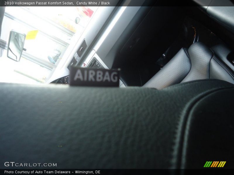 Candy White / Black 2010 Volkswagen Passat Komfort Sedan