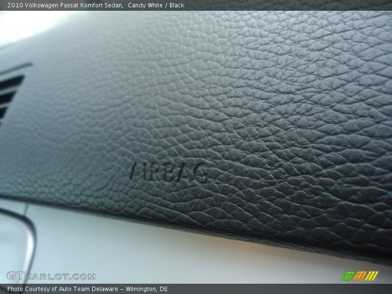 Candy White / Black 2010 Volkswagen Passat Komfort Sedan