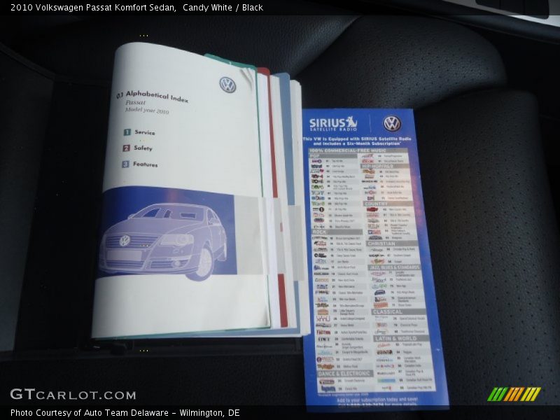 Candy White / Black 2010 Volkswagen Passat Komfort Sedan