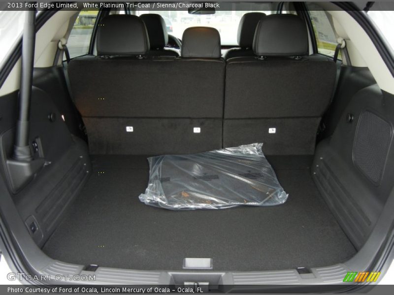 White Platinum Tri-Coat / Sienna/Charcoal Black 2013 Ford Edge Limited