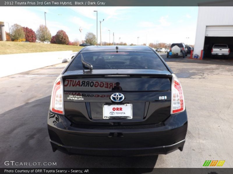 Black / Dark Gray 2012 Toyota Prius 3rd Gen Two Hybrid