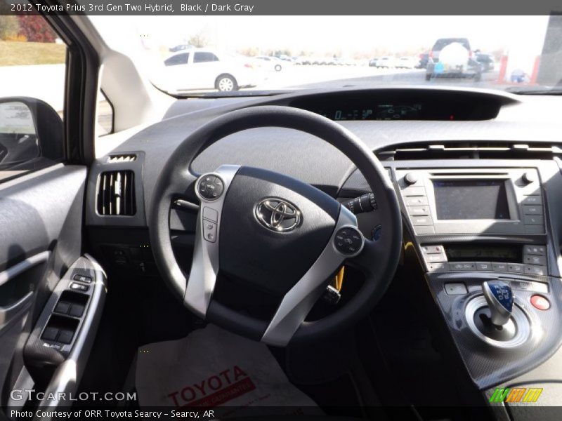 Black / Dark Gray 2012 Toyota Prius 3rd Gen Two Hybrid