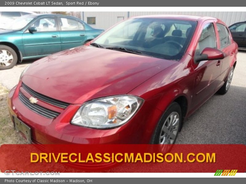 Sport Red / Ebony 2009 Chevrolet Cobalt LT Sedan