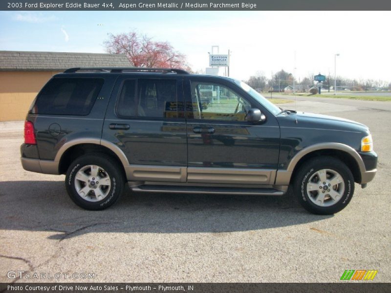 Aspen Green Metallic / Medium Parchment Beige 2003 Ford Explorer Eddie Bauer 4x4