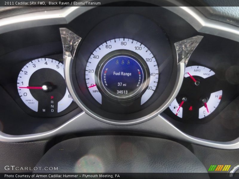 Black Raven / Ebony/Titanium 2011 Cadillac SRX FWD