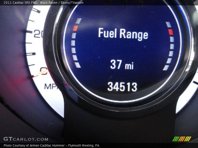 Black Raven / Ebony/Titanium 2011 Cadillac SRX FWD