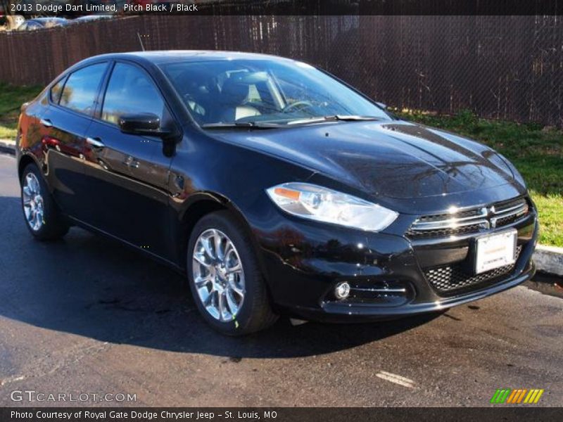 Pitch Black / Black 2013 Dodge Dart Limited