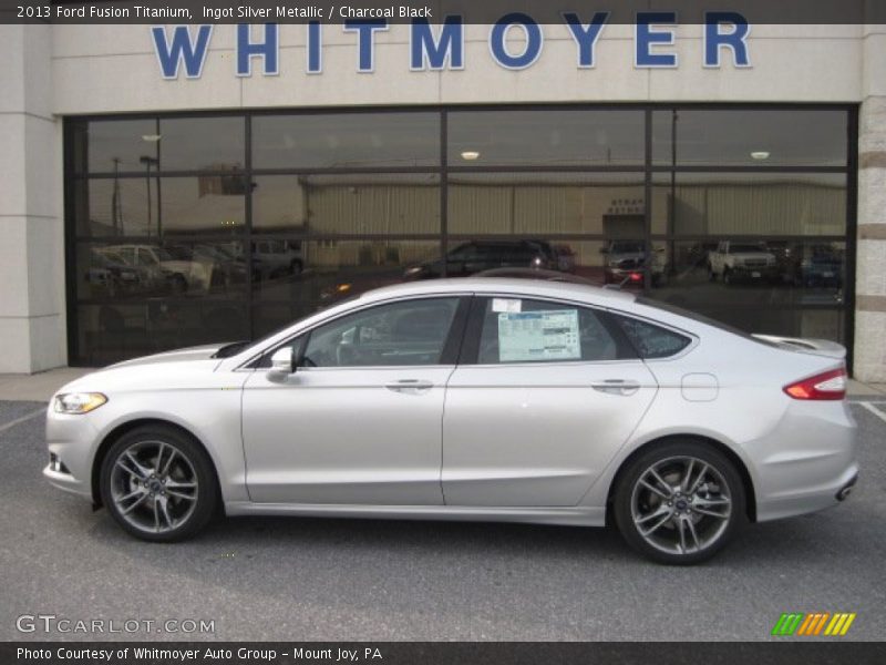 Ingot Silver Metallic / Charcoal Black 2013 Ford Fusion Titanium