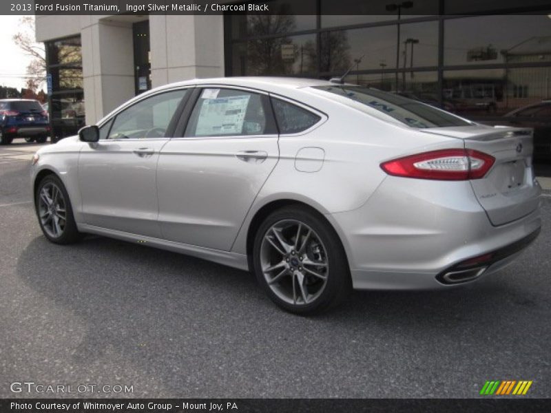 Ingot Silver Metallic / Charcoal Black 2013 Ford Fusion Titanium