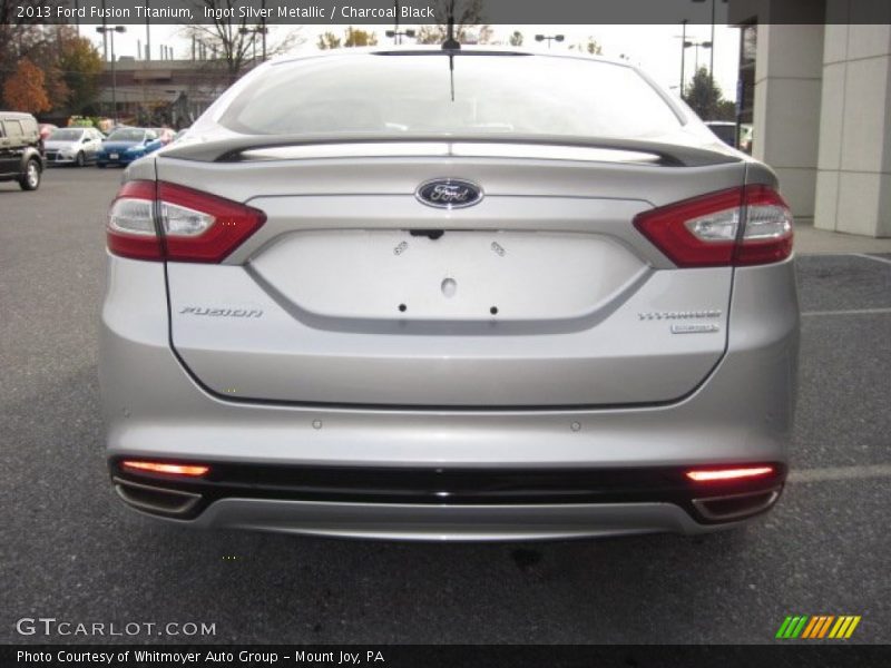 Ingot Silver Metallic / Charcoal Black 2013 Ford Fusion Titanium