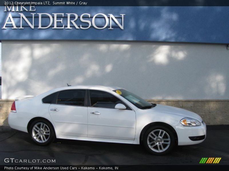 Summit White / Gray 2012 Chevrolet Impala LTZ
