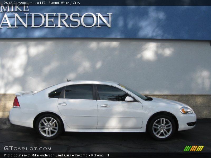 Summit White / Gray 2012 Chevrolet Impala LTZ