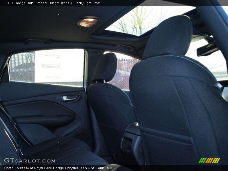 Bright White / Black/Light Frost 2013 Dodge Dart Limited