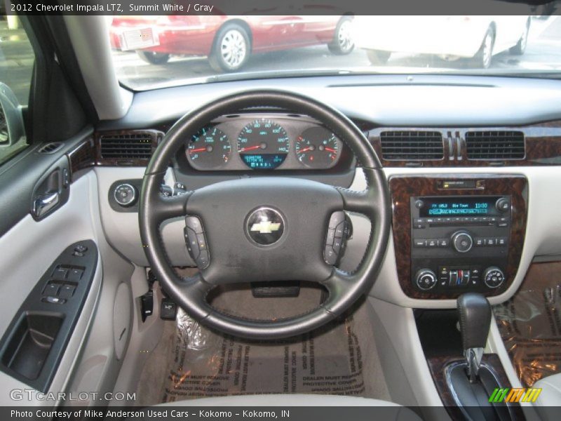 Summit White / Gray 2012 Chevrolet Impala LTZ