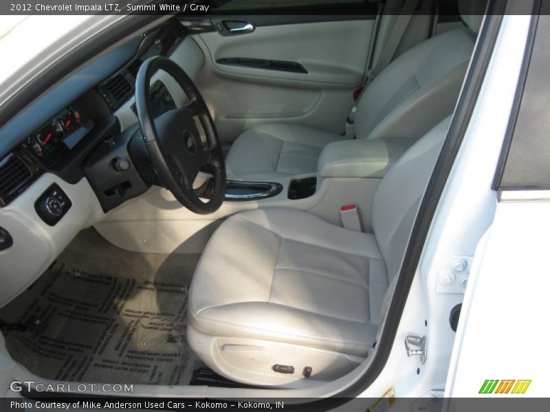 Summit White / Gray 2012 Chevrolet Impala LTZ