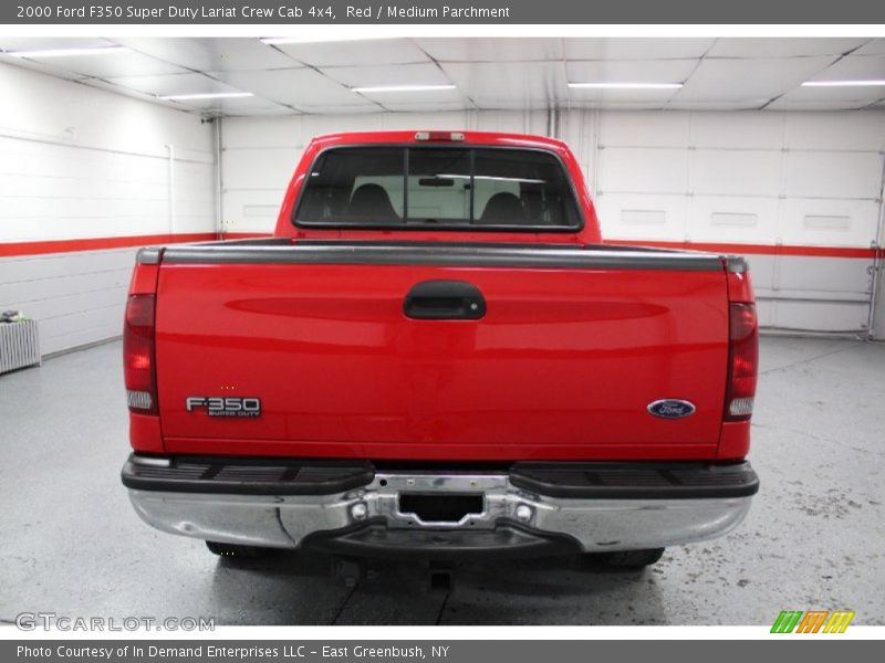 Red / Medium Parchment 2000 Ford F350 Super Duty Lariat Crew Cab 4x4