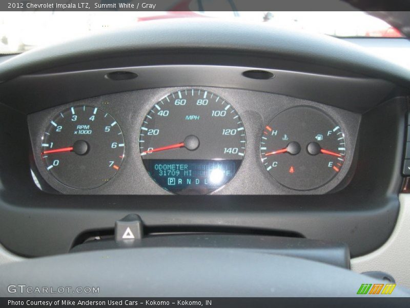Summit White / Gray 2012 Chevrolet Impala LTZ