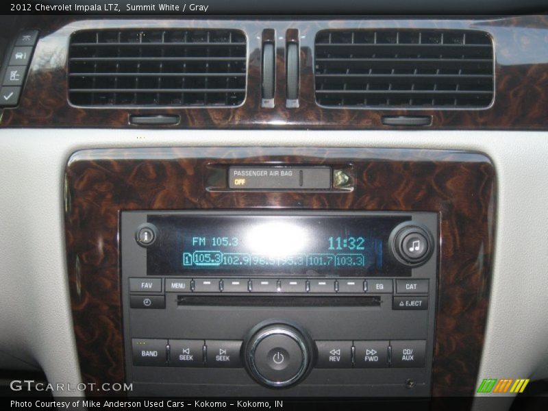 Summit White / Gray 2012 Chevrolet Impala LTZ