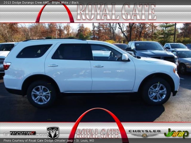 Bright White / Black 2013 Dodge Durango Crew AWD
