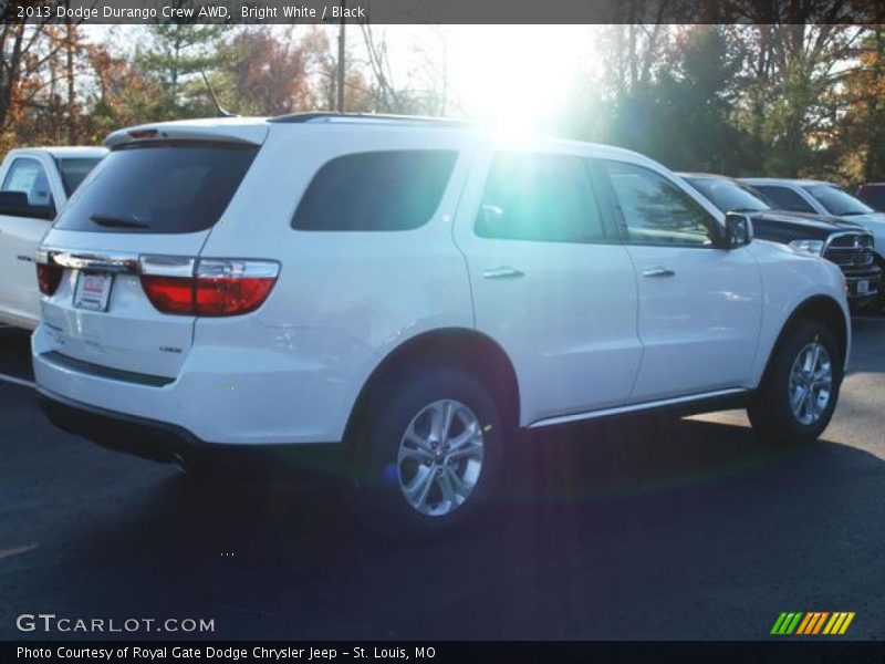 Bright White / Black 2013 Dodge Durango Crew AWD