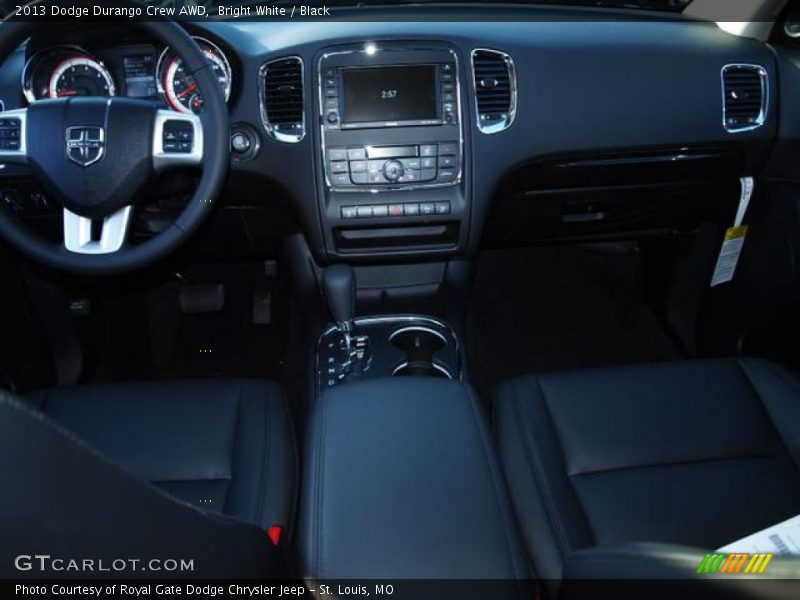 Bright White / Black 2013 Dodge Durango Crew AWD