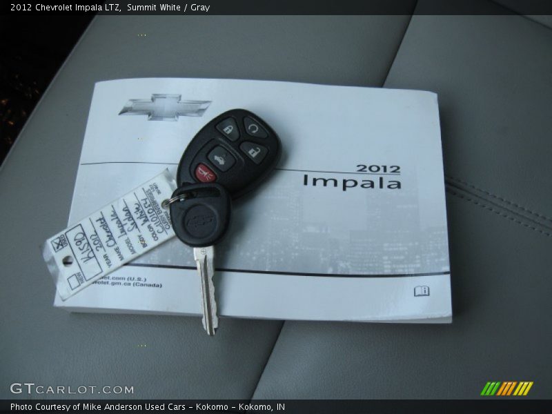 Summit White / Gray 2012 Chevrolet Impala LTZ