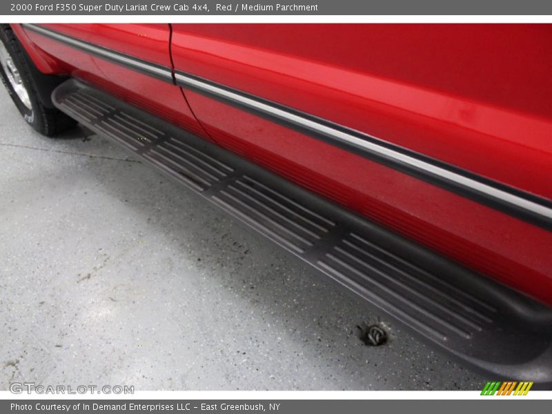 Red / Medium Parchment 2000 Ford F350 Super Duty Lariat Crew Cab 4x4