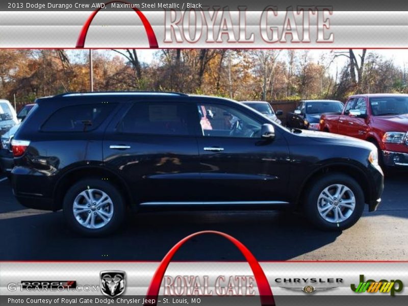Maximum Steel Metallic / Black 2013 Dodge Durango Crew AWD